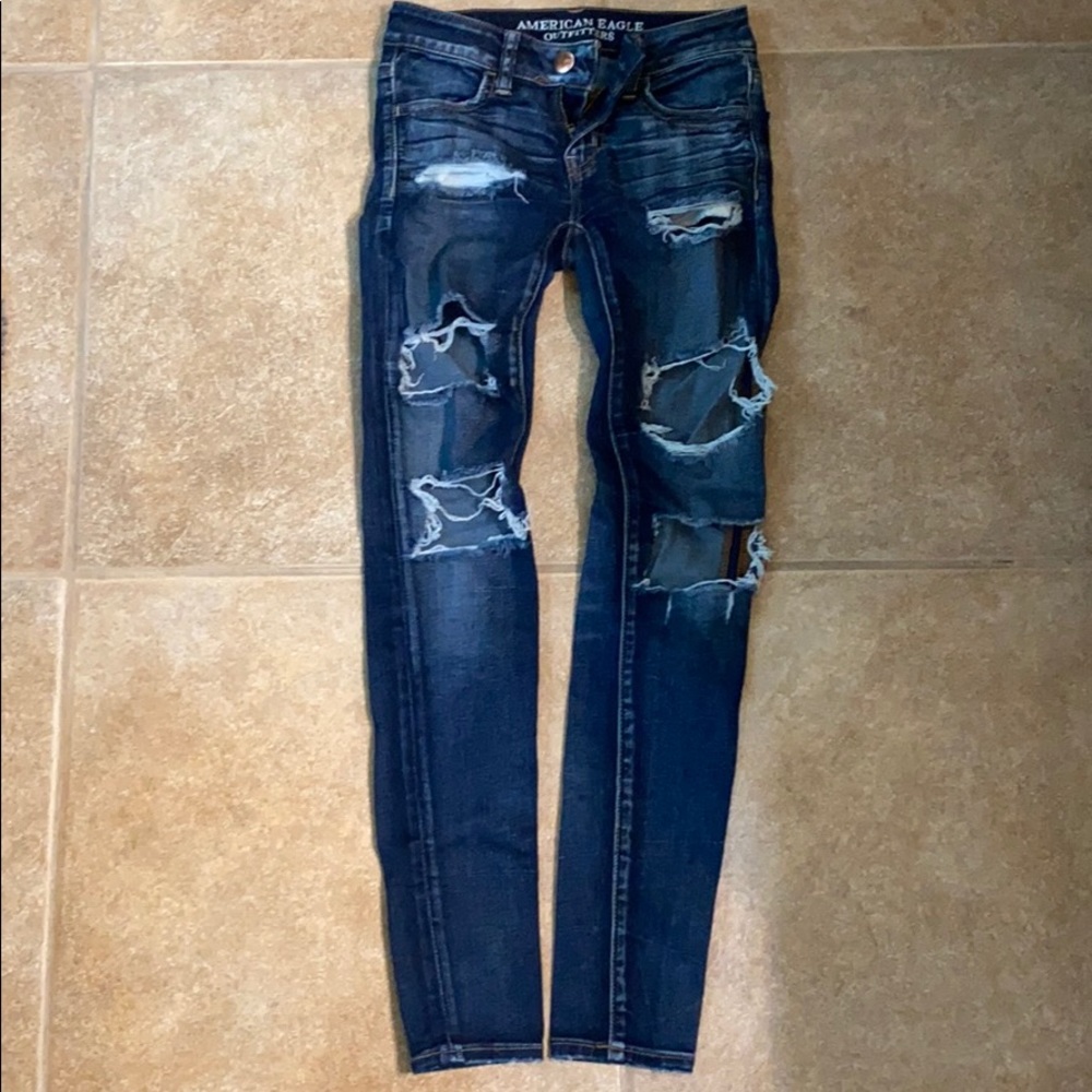 American Eagle super stretch super low jegging